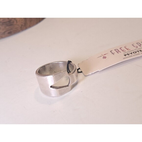 Peyote Bird Asymmetric Sterling Silver Ring Arrow Head Cut Out Size 6.25 NWT - Picture 7 of 8